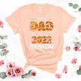 Proud Dad Of A 2022 Senior Tiger Print Women's Short Sleeve T-shirt Unisex Crewneck Soft Tee Heather Peach