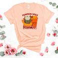 Pumpkin Spice Kinda Girl Fall Weather Women's Short Sleeve T-shirt Unisex Crewneck Soft Tee Heather Peach