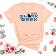 Shark 2022 Week Passion For Shark Men Women Unisex Crewneck Soft Tee Heather Peach