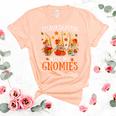 Thanksgiving With My Gnomies For Women Funny Gnomies Lover  Women's Short Sleeve T-shirt Unisex Crewneck Soft Tee Heather Peach
