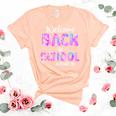 Welcome Back To School 4Th Grade Back To School Unisex Crewneck Soft Tee Heather Peach