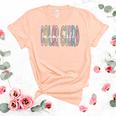 Womens Color Guard Mama Life Color Guard Mom Unisex Crewneck Soft Tee Heather Peach