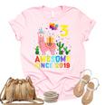 3Rd Birthday Llama Llamazing Awesome Since 2019 3 Year Old Women's Short Sleeve T-shirt Unisex Crewneck Soft Tee Light Pink 3Rd Birthday Llama Llamazing Awesome Since 2019 3 Year Old Women's Short Sleeve T-shirt Unisex Crewneck Soft Tee Light Pink