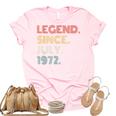 50 Years Old Vintage Legend Since July 1972 50Th Birthday V2 Unisex Crewneck Soft Tee Light Pink