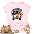 Bbkq Funny Truck Halloween Gnomes Happy Autumn Halloween Unisex Crewneck Soft Tee Light Pink