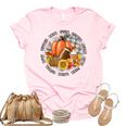 Cute Halloween Autumn Season Vibes For Autumn Lovers  Women's Short Sleeve T-shirt Unisex Crewneck Soft Tee Light Pink