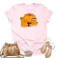 Fall Weather Sweater Pumpkin Shoes Coffee Pumpkin Spice Women's Short Sleeve T-shirt Unisex Crewneck Soft Tee Light Pink