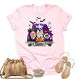 Gnomes Witch Truck Sister Funny Halloween Costume Unisex Crewneck Soft Tee Light Pink
