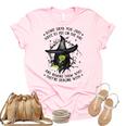 Halloween Witch With Some Days You Have To Put On The Hat Unisex Crewneck Soft Tee Light Pink