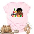 I Am Black History  For Kids Boys Black History Month Women's Short Sleeve T-shirt Unisex Crewneck Soft Tee Light Pink