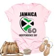 Jamaica 60Th Independence Day Jamaica 60 Independence Yellow  Unisex Crewneck Soft Tee Light Pink