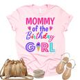 Mommy Of The Birthday Girl Mom Ice Cream First Birthday Unisex Crewneck Soft Tee Light Pink