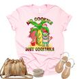 No Cookies Just Cocktails Funny Santa Christmas In July Unisex Crewneck Soft Tee Light Pink