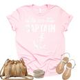 Retro Anchor Vintage Dibs On The Captain Funny Captain Wife  Unisex Crewneck Soft Tee Light Pink