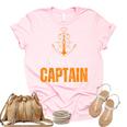 Vintage Dibs On The Captain Funny Captain Wife Quote  Unisex Crewneck Soft Tee Light Pink