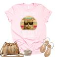 Vintage Im Sorry Did I Roll My Eyes Out Loud Sarcastic Cat Women's Short Sleeve T-shirt Unisex Crewneck Soft Tee Light Pink