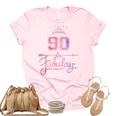 Women 90 Years Old And Fabulous Happy 90Th Birthday Unisex Crewneck Soft Tee Light Pink