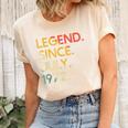 50 Years Old Vintage Legend Since July 1972 50Th Birthday Unisex Crewneck Soft Tee Natural
