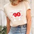 90Th Birthday Bowling Lover 90 Years Old Bday Unisex Crewneck Soft Tee Natural