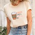 Coffee Pumpkin Spice And Everything Nice Fall Things Women's Short Sleeve T-shirt Unisex Crewneck Soft Tee Natural