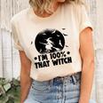 Halloween Party Im 100 That Witch Spooky Halloween Unisex Crewneck Soft Tee Natural