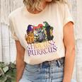 Hocus Purrcus Halloween Witch Cats Funny Parody Unisex Crewneck Soft Tee Natural