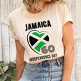 Jamaica 60Th Independence Day Jamaica 60 Independence Yellow  Unisex Crewneck Soft Tee Natural
