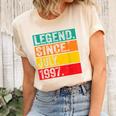 Legend Since July 1997 25Th Birthday 25 Years Old Vintage Unisex Crewneck Soft Tee Natural