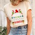 Nurse Christmas - Be Nice To The Nurse Santa Is Watching Women's Short Sleeve T-shirt Unisex Crewneck Soft Tee Natural