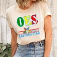 Oes Star Necklace Order Of The Eastern Star Mothers Day Women's Short Sleeve T-shirt Unisex Crewneck Soft Tee Natural