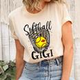 Softball Gigi Leopard Game Day Softball Lover Mothers Day  Women's Short Sleeve T-shirt Unisex Crewneck Soft Tee Natural