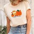 Sweater Weather Pumpkin Pie Fall Season Women's Short Sleeve T-shirt Unisex Crewneck Soft Tee Natural