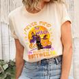 The Witch Beware Of The Rottweiler Halloween Unisex Crewneck Soft Tee Natural