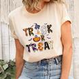 Trick Or Teach Funny Teacher Halloween Costume Women's Short Sleeve T-shirt Unisex Crewneck Soft Tee Natural
