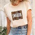 Vintage Autumn Hello Sweater Weather Women's Short Sleeve T-shirt Unisex Crewneck Soft Tee Natural