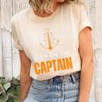 Vintage Dibs On The Captain Funny Captain Wife Quote  Unisex Crewneck Soft Tee Natural