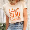 Vintage Fall Yall Halloween Funny Football And Fall Yall Unisex Crewneck Soft Tee Natural
