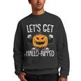 Lets Get Hallo-Ripped Lazy Halloween Costume Gym Workout Men Crewneck Graphic Sweatshirt
