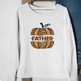 Father Pumpkin Thankful Grateful Blessed Fall Season Men Crewneck Graphic Sweatshirt
