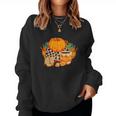 Fall Season Lovers Pumpkin Shoes Sweater Weather Women Crewneck Graphic Sweatshirt