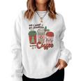 Retro Christmas All I Want For Christmas Is More Coffee Women Crewneck Graphic Sweatshirt