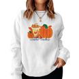 Sweater Weather Pumpkin Pie Fall Season Women Crewneck Graphic Sweatshirt