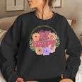 Boho Vintage Retro Vintage Be Happy Women Crewneck Graphic Sweatshirt Gifts for Her