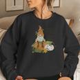 Fall Gnomes Oh My Gourd I Love Fall Women Crewneck Graphic Sweatshirt Gifts for Her