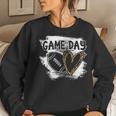 Football Player Mom Leopard Cheetah Game Day Football Fan Women Crewneck Graphic Sweatshirt Gifts for Her
