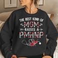 Womens The Best Kind Of Mom Raises A Pmhnp Nurse Mothers Day Floral Women Crewneck Graphic Sweatshirt Gifts for Her