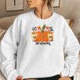 Funny Tis The Season Fall Weather Cozy Women Crewneck Graphic Sweatshirt