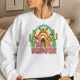 Boho Vintage Not A Hunger Cactus Retro Women Crewneck Graphic Sweatshirt Gifts for Her