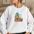 Fall In Love Gnomes Pumpkins Basket Women Crewneck Graphic Sweatshirt Gifts for Her