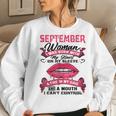 I Am A September Woman Girl Birthday Queen Born In September Women Crewneck Graphic Sweatshirt Gifts for Her